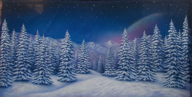 Winter Forest Backdrop (W: 6m x H: 3m)