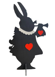 Rabbit Flat Black/Red/White (H: 1.3m x W: 0.8m)
