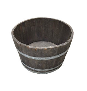 Half Wine Barrel (H: 0.5m x D: 0.5m)