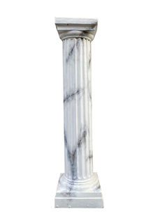 Column (I) Doric Plastic Marbled (H: 1.24m W: 0.33m)