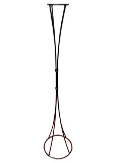 Standing Candelabra Black Ring Base and Top 1pt (H: 1.25m)