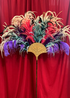 Feather Fan Multicoloured (H: 2.1m x W: 1.4m)