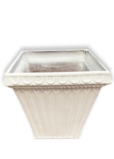 Urn/ Planter Square White (H: 0.5m x W: 0.5m)