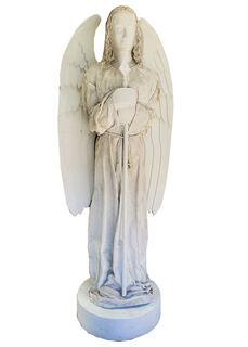 White Angel With Spear (H: 2.5m x W: 1m)