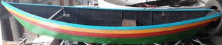 Boat Dinghy #2 Blue/Yellow/Red/Green (L: 4m x W: 1.3m x D: 0.5m)