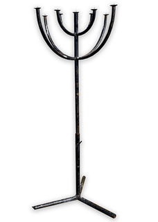 Standing Candelabra Medieval Rustic 9pt (H: 1.6m x W: 0.8m)