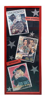 Hollywood Posters In Red Frame (W: 0.8m x H: 1.8m)