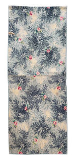 Rug #334 Floral Grey, Pink & Green (0.95m x 2.1m)