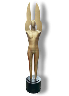 Gold Award Statues w/ Wings (H: 2.85m inc wings W: 0.5m)