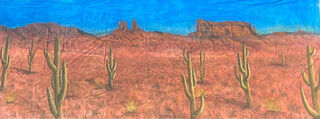 Red Desert Backdrop (W: 8m x H: 3m)