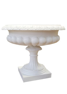 Urn (J) White Medium (H: 0.7m x D: 0.9m)