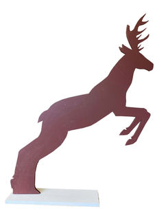 Stag/Reindeer Red Cut-out (H: 1m x W: 0.8m)
