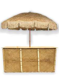 Island Bar Large Square w/ Large Umbrella (H: 1.1m x W: 2.1m x D: 0.9m)