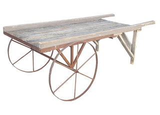Cart #1 Large Flat With Metal Wheels (L: 2.5 x H0.6 x W0.9)