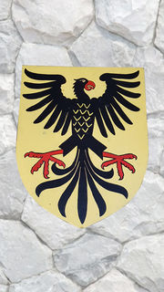 Shield Medieval German Eagle (H: 66cm W: 60cm)