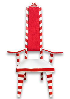 Candy Stripe Throne (H: 1.7m x W: 0.8m x D: 0.7m)