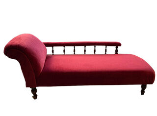 Chaise Lounge #3 Red (W: 1.65m x H: 0.7m x D: 0.60m)