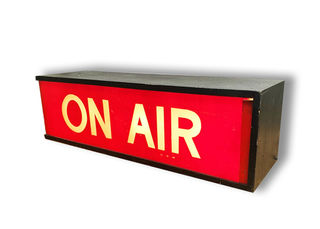 Studio Sign 'On Air' Red (H: 0.3m x W: 0.9m x D: 0.3m)
