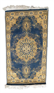 Persian Rug Blue/Yellow/Beige Design (0.7m x 1.35m)