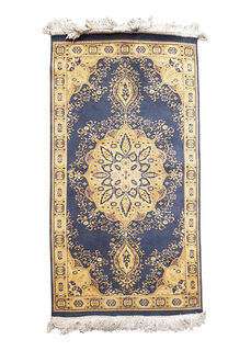 Rug #315 Persian Blue, Yellow & Beige (0.7m x 1.35m) 