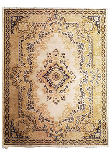 Rug #317 Persian Cream, Brown & Green (1.2m x 1.6m)