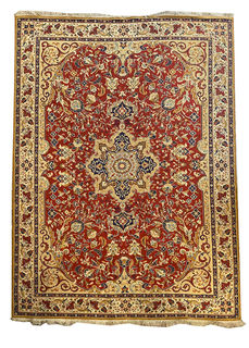 Rug #305 Persian Red, Beige & Blue (2.4m x 3.3m)