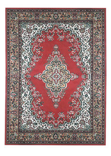 Rug #358 Persian Red, Green & Cream (1.2m x 1.7m)