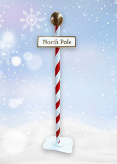 Santa’s North Pole Sign #1 (H: 1.7m)
