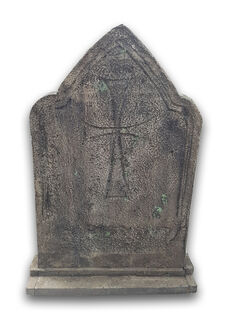 Gravestone Large A  - Engraved Cross (H: 1m x W: 0.69m)