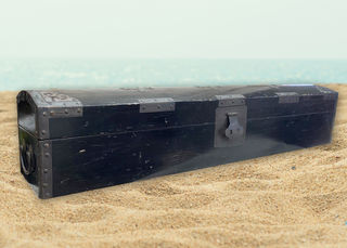 Treasure Chest #16 Long Black (H: 24cm x W: 105cm x D: 21cm)