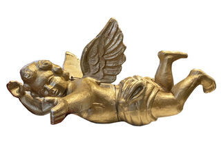 Cherub Flying Gold Large (1.2m x 1.1m x 1.5m)