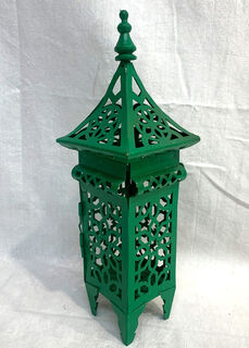 Day Of The Dead Lantern Green (H: 34cm x W: 10cm)