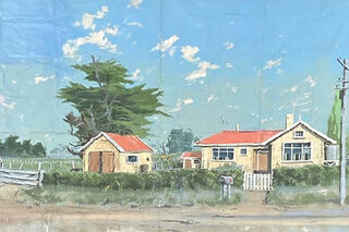 NZ Country Farm House Backdrop (W: 3.3m x H: 2.2m)