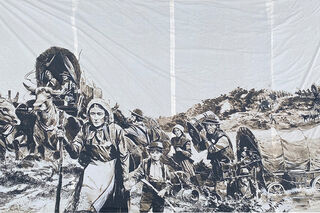 Wagon Trail Pioneers Backdrop (W: 5m x H: 3m)