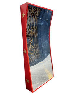 Circus Mirror #4 Large Wave  (H: 1.8m x W: 1m)