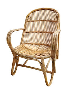 Cane Chair Brown #12 (H: 81cm W: 57cm D: 65cm)