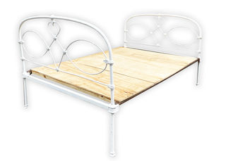 Bed Frame #7 Double White (H: 1.15m x W: 1.38m x L: 1.87m)
