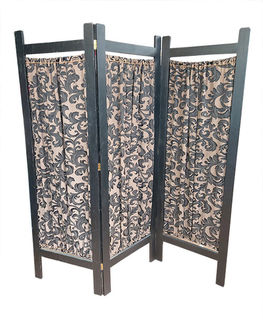 Screen #2 Black w/ Filligre Material (H: 1.9m W: 1.8m unfolded)