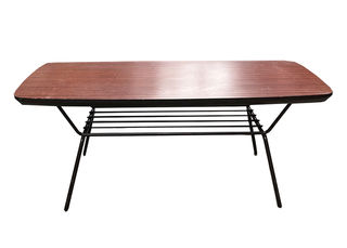 Formica Coffee Table #59 Wood Grain (H: 38cm W: 88cm D: 38cm)