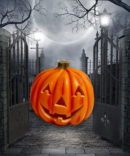 Jack O Lantern Pumpkin Plastic Small