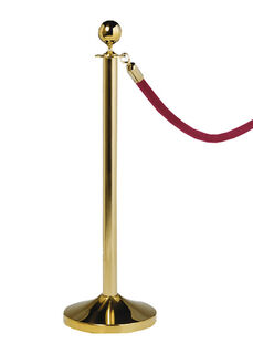 Gold Crowd Barrier Pole (H: 1m)