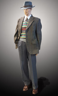 1940s/50s Sports Jacket and Knitted Vest