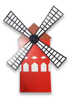 Moulin Rouge Windmill (When Put Together= H: 2.1m x L: 2.1m)