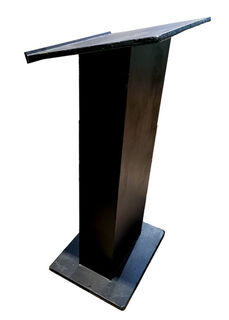 Lectern Black Wooden #2  (H: 1.26m)
