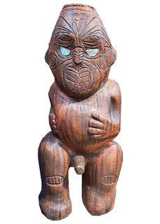 Maori Carving #10 Male (H: 1.3m)