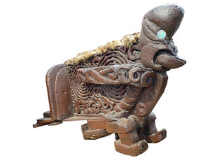 Maori Carving #11 Waka Prow Large (L: 1.6m)