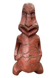 Maori Carving #13 Tiki (H: 1m x W: 0.4m x D:0.3m)