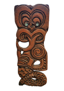 Maori Carving #22 Taniwha Thin (H: 1.6m x W: 0.6m)