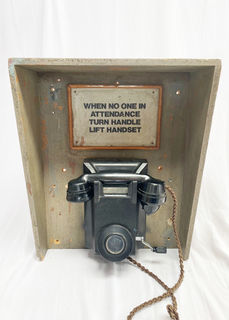 Telephone Bakerlite In Booth
