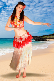 Pinup Hula Girl